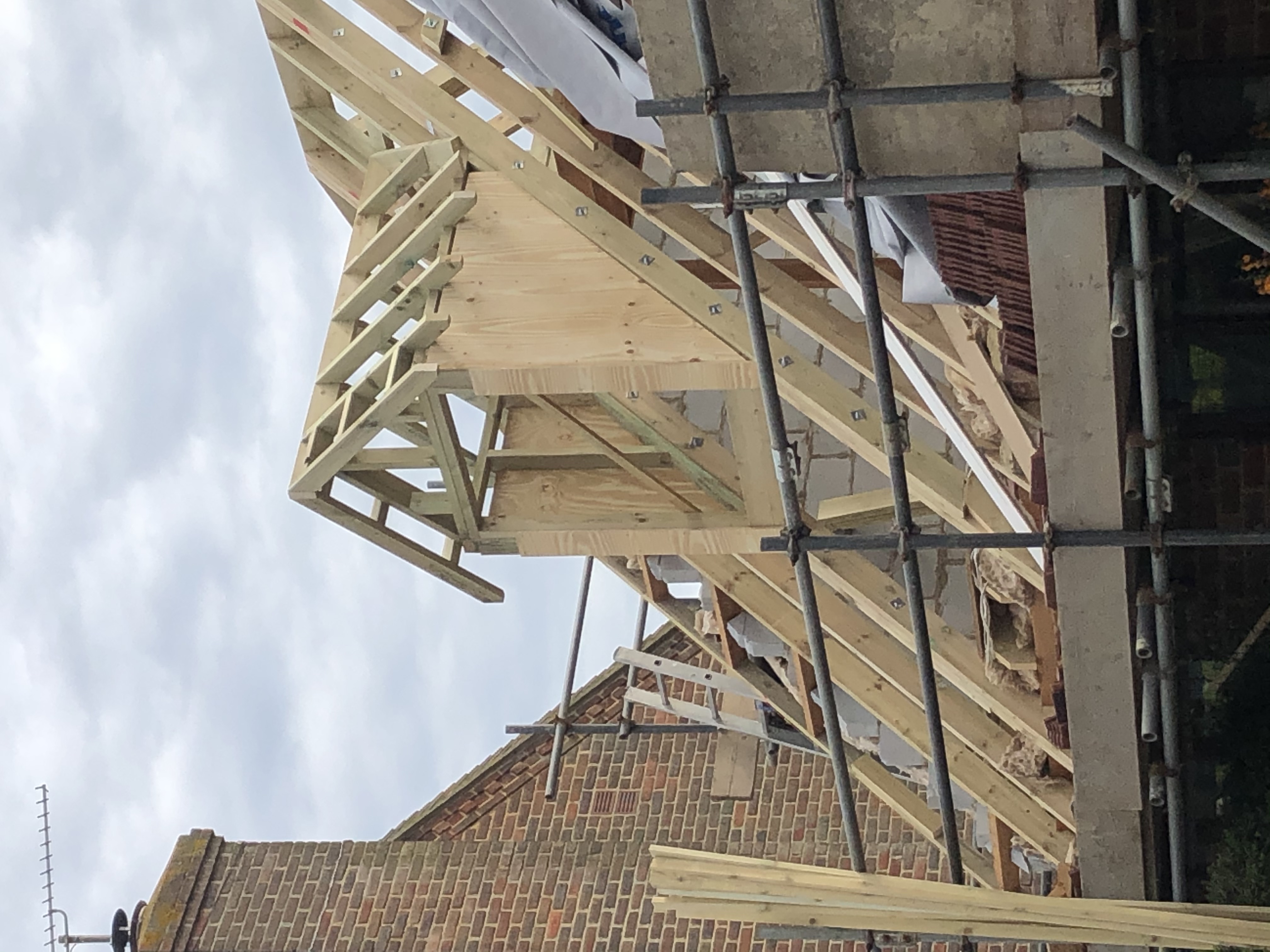 The dormer window on the East Preston house in Brighton, Sussex